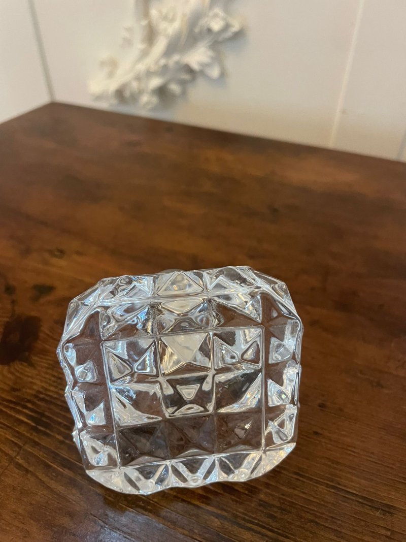 Antique Edwardian Quality Cut Glass Decanter - Image 6